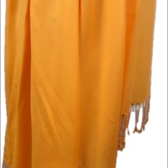 Beautiful Orange Sorbet Summer Scarf - Picture 5 of 7